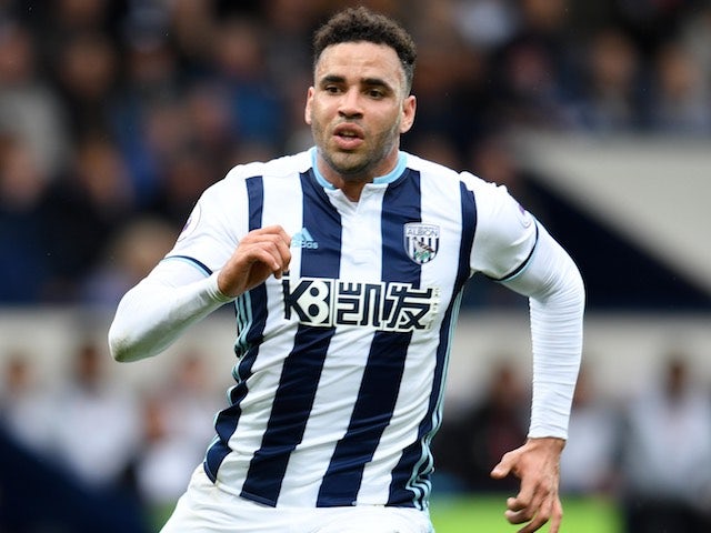 Hal Robson-Kanu in action during the Premier League game between West Bromwich Albion and Liverpool on April 16, 2017