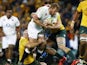England's James Haskell in action against Australia on June 25, 2016