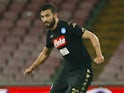 Lorenzo Insigne in action during the Serie A game between Napoli and Udinese on April 15, 2017