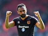 Hull City's Ahmed Elmohamady reacts to the draw against Southampton on April 29, 2017