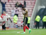 Sunderland's Jermain Defoe reacts after losing to Bournemouth on April 29, 2017
