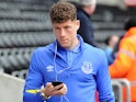 Ross Barkley arrives ahead of the Premier League game between Swansea City and Everton on May 6, 2017