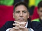 Celta Vigo manager Eduardo Berizzo on the touchline at the Europa League match against Manchester United on May 11, 2017