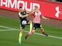 Arsenal's Kieran Gibbs and Southampton's James Ward-Prowse during the Premier League match on May 10, 2017