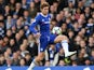 Marcos Alonso in action during the Premier League game between Chelsea and Middlesbrough on May 8, 2017