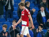 A downbeat Patrick Bamford after the Premier League game between Chelsea and Middlesbrough on May 8, 2017