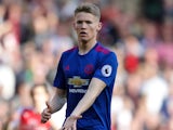 Scott McTominay in action during the Premier League game between Arsenal and Manchester United on May 7, 2017