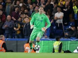 Chelsea goalkeeper Asmir Begovic during the Premier League match against Watford on May 15, 2017