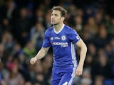 Chelsea's Cesc Fabregas during the Premier League match against Watford on May 15, 2017
