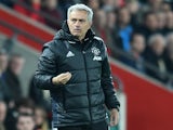 Manchester United manager Jose Mourinho during the Premier League match against Southampton on May 17, 2017