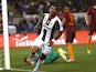Mario Lemina of Juventus in action against AS Roma on May 14, 2017