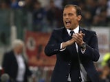 Juventus manager Massimiliano Allegri during the Serie A match against Roma on May 14, 2017