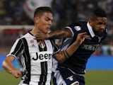 Paulo Dybala and Wallace during the Coppa Italia final between Juventus and Lazio on May 17, 2017