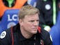 Eddie Howe watches on during the Premier League game between Leicester City and Bournemouth on May 21, 2017