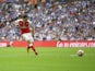 Arsenal's Hector Bellerin shoots during the FA Cup final against Chelsea on May 27, 2017