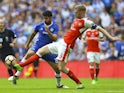Arsenal's Per Mertesacker and Chelsea's Diego Costa during the FA Cup final on May 27, 2017