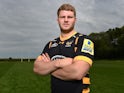 Thomas Young during a Wasps training session on May 22, 2017