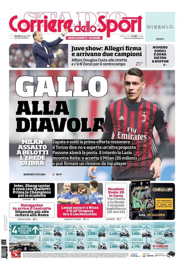 Corriere dello Sport June 8, 2017