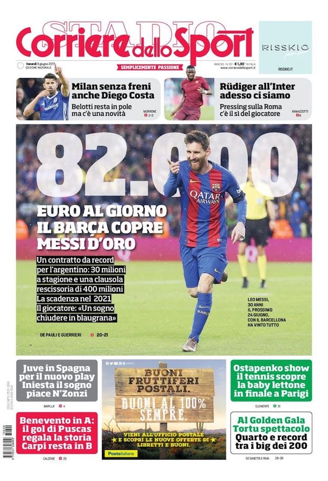 Corriere dello Sport June 9, 2017