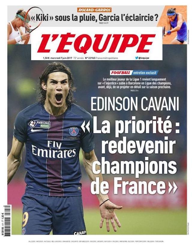 L'Equipe June 7, 2017