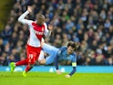 Djibril Sidibe of AS Monaco in Champions League action against Manchester City on February 21, 2017