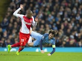 Djibril Sidibe of AS Monaco in Champions League action against Manchester City on February 21, 2017