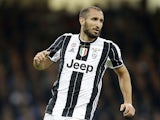 Giorgio Chiellini of Juventus during the Champions League final against Real Madrid on June 3, 2017
