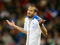 Italy's Giorgio Chiellini in action against Belgium in a European Championship match on June 13, 2016