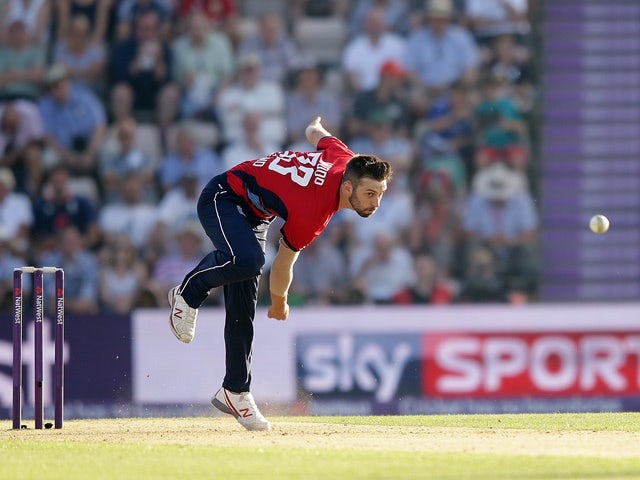 Mark Wood of England during the T20 against South Africa on June 21, 2017