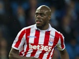 Bruno Martins Indi in action for Stoke City against Manchester City in the Premier League on March 8, 2017