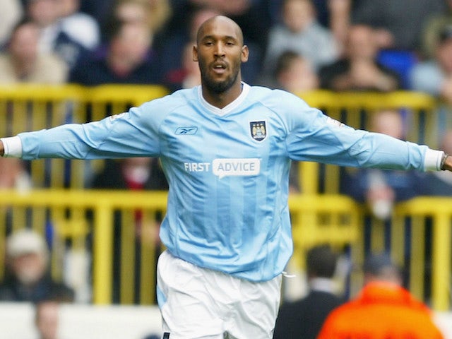 Nicolas Anelka in action for Manchester City