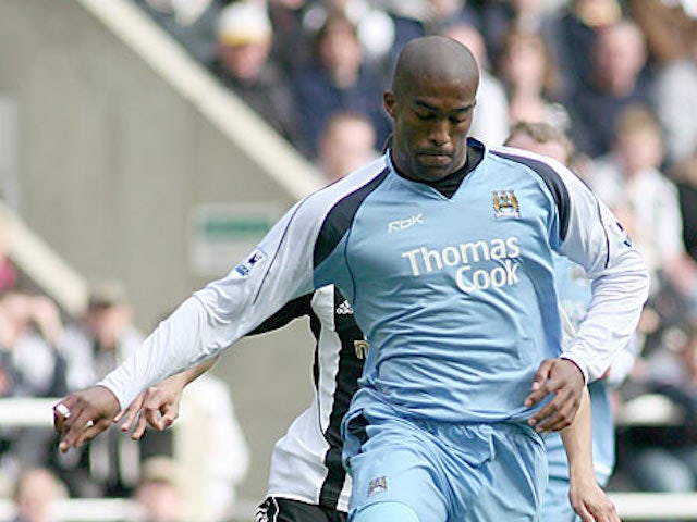 Sylvain Distin in action for Manchester City