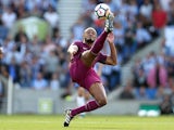 City skipper Vincent Kompany in action during the Premier League game between Brighton & Hove Albion and Manchester City on August 12, 2017