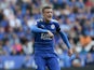 Jamie Vardy in action during the Premier League game between Leicester City and Brighton & Hove Albion on August 19, 2017
