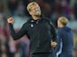 Jurgen Klopp celebrates during the Champions League playoff between Liverpool and Hoffenheim on August 23, 2017