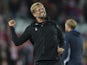 Jurgen Klopp celebrates during the Champions League playoff between Liverpool and Hoffenheim on August 23, 2017