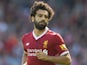 Mohamed Salah in action during the Premier League game between Liverpool and Crystal Palace on August 19, 2017