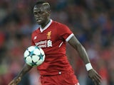 Sadio Mane in action during the Champions League playoff between Liverpool and Hoffenheim on August 23, 2017
