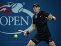Kyle Edmund in action during the second round of the US Open on August 30, 2017