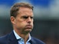Frank de Boer looks dejected after the Premier League game between Burnley and Crystal Palace on September 10, 2017