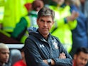 Mauricio Pellegrino observes the action during the Premier League game between Southampton and Watford on September 9, 2017