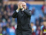Sean Dyche applauds after the Premier League game between Burnley and Crystal Palace on September 10, 2017