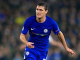 Andreas Christensen in action during the Champions League game between Chelsea and Qarabag on September 12, 2017