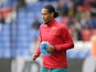 Virgil van Dijk warms up prior to the Premier League game between Crystal Palace and Southampton on September 16, 2017
