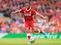 Liverpool striker Daniel Sturridge in action during his side's Premier League clash with Middlesbrough on May 21, 2017