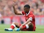 Liverpool striker Daniel Sturridge goes down injured during his side's Premier League clash with Middlesbrough on May 21, 2017