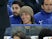 The injured-suspended David Luiz is all smiles during the EFL Cup game between Chelsea and Nottingham Forest on September 20, 2017