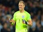England goalkeeper Joe Hart in action during his side's World Cup qualifying clash with Slovakia on September 4, 2017