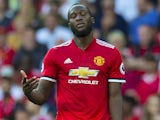 Romelu Lukaku looks unimpressed while playing for Manchester United in August 2017