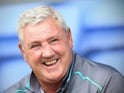 Aston Villa manager Steve Bruce smiles before his side's pre-season clash with Shrewsbury Town on July 15, 2017